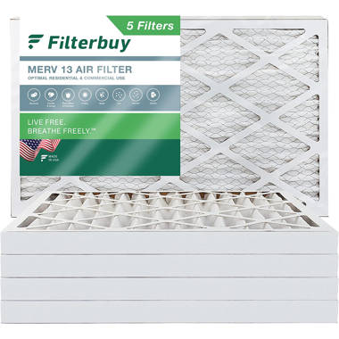 Filterbuy 16x24x2 Air Filter MERV 13 Pleated HVAC AC Furnace